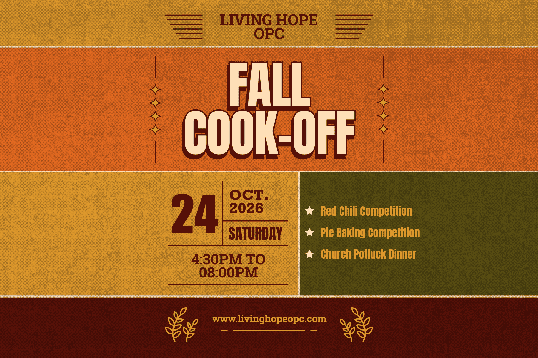 Fall Cook-Off 2026
